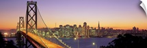 California, San Francisco, Bay Bridge, night
