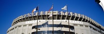 Flags in front of a stadium, Yankee Stadium, New York City, New York
