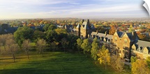 High angle view of a college, Trinity College, Hartford, Connecticut