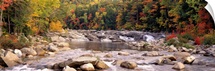 New Hampshire, White Mountains National Forest, River flowing through the wilderness