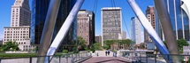 Pillars on a suspension bridge, Hartford, Connecticut, New England