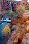 Red rock cliffs, Havasu Falls, Grand Canyon National Park, Arizona