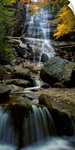 Waterfall in a forest, Arethusa Falls, Crawford Notch State Park, New Hampshire, New England