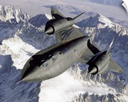 SR71B Blackbird in flight