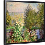 A Corner of the Garden at Montgeron, 1876 7 (oil on canvas)
