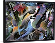 Jammin (oil on board)