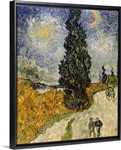Road with Cypresses, 1890 (oil on canvas)