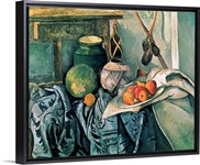 Still Life with Pitcher and Aubergines (oil on canvas)