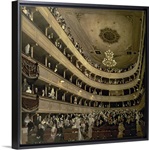 The Auditorium of the Old Castle Theatre, 1888 (oil on canvas)