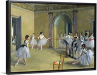The Dance Foyer at the Opera on the rue Le Peletier, 1872 (oil on canvas)