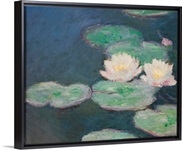 Waterlilies, Evening; detail (oil on canvas) (see also 154665)