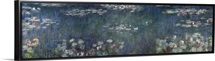 Waterlilies: Green Reflections, 1914 18 (left and right section) (oil on canvas)