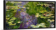 Waterlilies (oil on canvas)