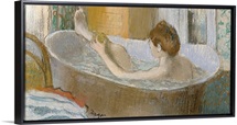 Woman in her Bath, Sponging her Leg, c.1883 (pastel on paper)