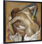 Woman Washing Her Back with a Sponge, c.1888-92 (pastel on buff paper)