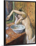 Woman washing herself (pastel)