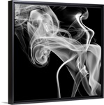 Black Smoke Abstract Square