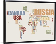 World Map in Words 2