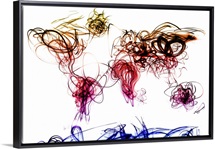 World Map Light Writing