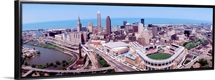 Aerial Jacobs Field Cleveland OH