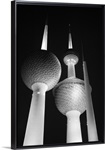 Low angle view of communications towers, Kuwait Towers, Kuwait City, Kuwait