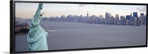 New York City with Statue of Liberty NY