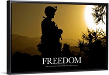 Military Motivational Poster: Freedom