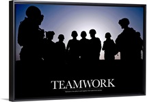Military Poster: Teamwork is the ability to work together which determines success