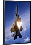 An F15E Strike Eagle pops flares