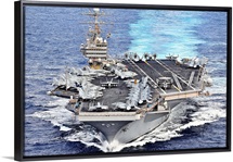 USS Abraham Lincoln transits the Pacific Ocean