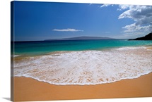Hawaii, Maui, Makena Beach, Turquoise Ocean Shoreline