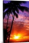 Hawaii, Oahu, Beautiful Sunset