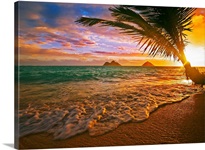 Hawaii, Oahu, Lanikai Beach At Sunrise