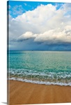 Hawaii, Oahu, Lanikai, Ocean And Clouds Over A Sandy Beach