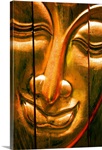 Hong Kong, Central, Wooden Buddha Face