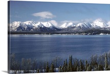 Lake Clark &amp; Mountains Lake Clark NP Winter AK