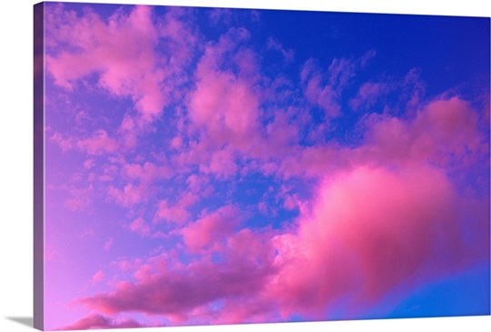 Pink Clouds at Sunset Alaska
