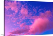 Pink Clouds at Sunset Alaska