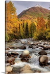 Scenic view of the Little Susitna River at the entrance to Hatcher Pass