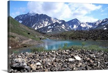 View Symphony Lake Eagle River Valley Summer Alaska