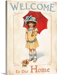 Bessie Pease Little Girl and Umbrella