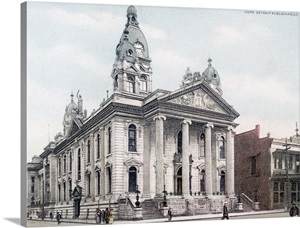 County Court House and Jail Mobile Alabama Vintage Photograph Photo