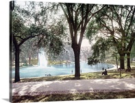 The Frog Pond Boston Common Massachusetts Vintage Photograph