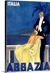 Abbazia, Italia,Vintage Poster, by W. Zalina
