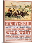 Hanover Fair Horse Race, Wild West,Vintage Poster