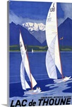 Lac de Thoune, Vintage Poster, by Otto Baumberger
