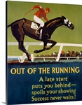 Out of the Running,Vintage Poster, by Frank Mather Beatty