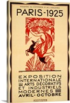 Paris Art Exposition, 1925, Vintage Poster, by Robert Bonfils