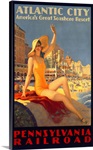Pennsylvania Railroad, Atlantic City,Vintage Poster, by Edward M. Eggleston