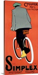 Simplex Bicycle, 1915,Vintage Poster